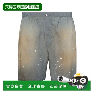 1h可退 香港直邮Acne Studios 艾克妮 男士 徽标印花短裤 BE0190