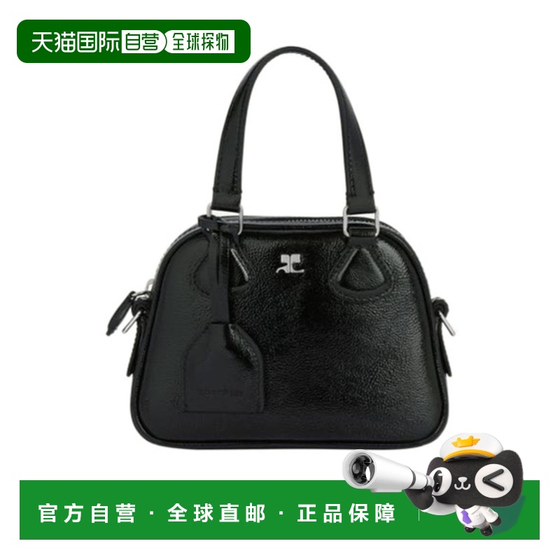 香港直邮Courreges AC STUD NAPLACK 迷你保龄球包 125GSA132CR00