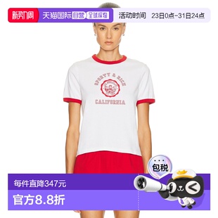 RICH 女士 California 徽标T恤 1h可退 Ringer 香港直邮SPORTY