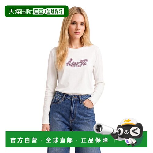 香港直邮LIU JO 女士T恤 TF6248JS003Q9808 AW2026 乳白色 BASIC