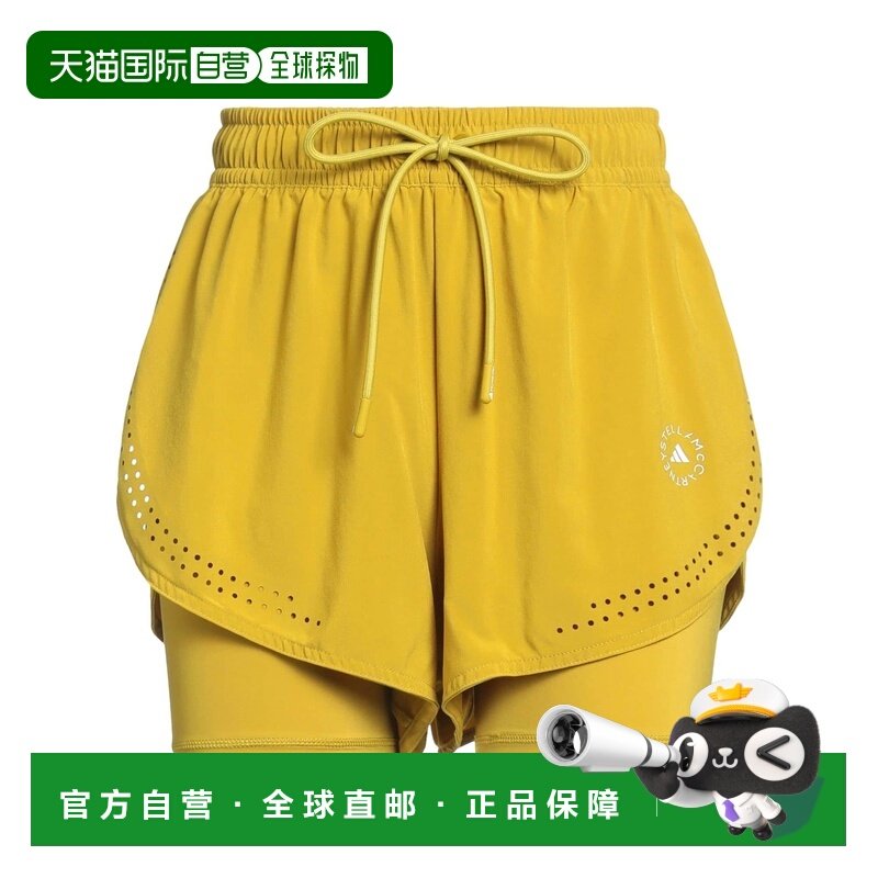 1h可退 香港直邮adidas 阿迪达斯 女士 短裤 yellow黄色 舒适时尚,运动服/休闲服装,运动长裤,淘宝优惠券,粉丝福利购,淘宝优惠卷