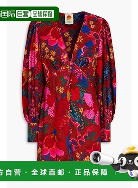 1h可退 香港直邮FARM RIO 女士 印花斜纹布迷你连衣裙 301790SNAK