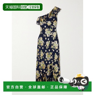 单肩荷叶边德沃尔天鹅绒雪纺长款 1h可退 Leon 女士 香港直邮RIXO