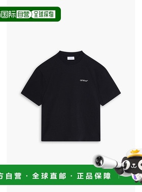 香港直邮off-white 男士 印花棉针织T恤 OMAA120F23JER007