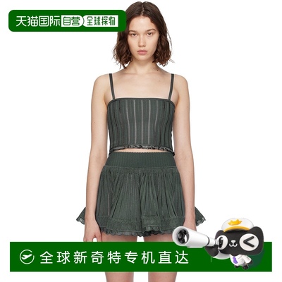 1h可退 香港直邮Alaia 女士 灰色 Crinoline Knit 背心 AA9F0021M
