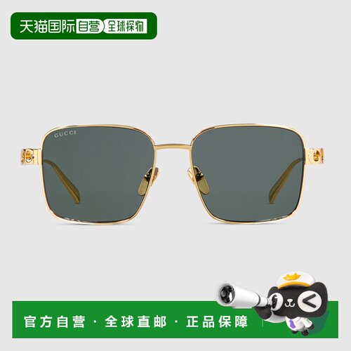 香港直邮GUCCI 男士太阳镜 839995I33308012 AW2025 绿色 Sunglas