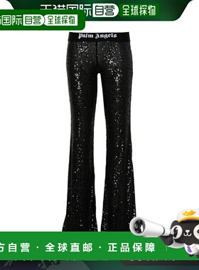 欧洲直邮PALM ANGELS 女士休闲裤PWCA101F24FAB0031010阔腿裤