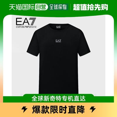 香港直邮EMPORIO ARMANI 男士黑色棉质短袖T恤 3LPT27-PJ7CZ-1200