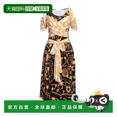 1h可退 香港直邮Marine Serre 女士 中长连衣裙 black黑色 舒适时