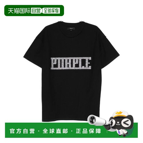 香港直邮Purple Brand 男士T恤 P101TBCP SS2026 黑色 Purple Bra