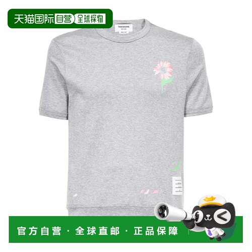香港直邮Thom Browne 印花花卉短袖T恤 MJS209AJ0【付后1h可退】