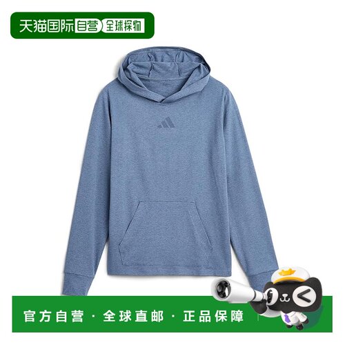 美国直邮adidas 阿迪达斯 男童 All 运动涤纶连帽套头衫卫衣(大童