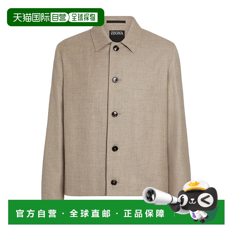 香港直邮Zegna 长袖休闲夹克 960C65A9杰尼亚羊绒