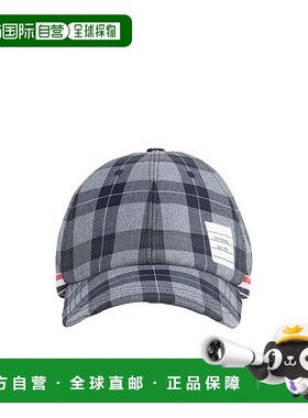 香港直邮Thom Browne 汤姆 布朗 男士 格纹棒球帽子 MHC328AF0010