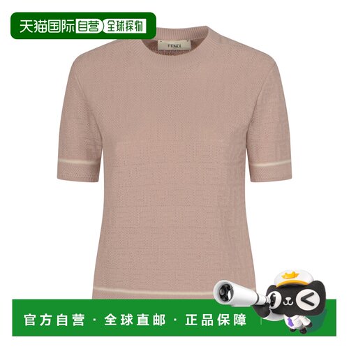 香港直邮FENDI 女士针织衫 FZXF33AV8QF1WX8短袖