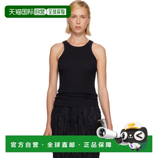 1h可退 香港直邮toteme 女士 黑色 Curved Rib 背心 211437772200