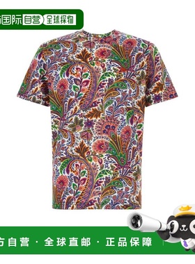 1h可退 香港直邮Etro 艾特罗 男士 佩斯利印花短袖T恤 MRMA0002AK