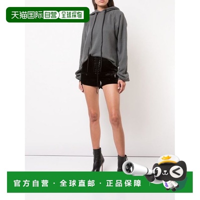 香港直邮Unravel Project 黑丝绒绑带短裤 UWCB020F182170011000