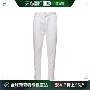 男士 白色修身 松紧裤 UP1L 香港直邮Kiton 腰带弹力莱赛尔纤维裤 子