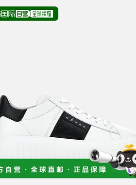 自营欧洲直邮Hogan H-Stripes黑色/白色休闲鞋运动鞋男鞋