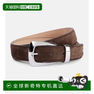 香港直邮KHAITE Benny 1h可退 女士 brown棕色 绒面革皮带 003622