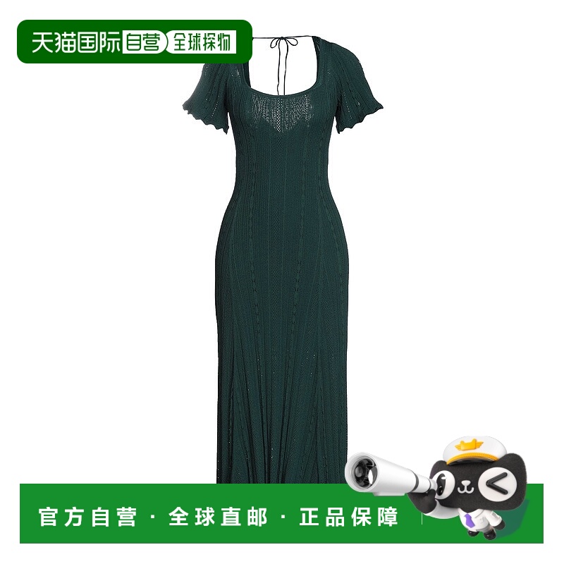香港直邮Sandro 女士 中长连衣裙 green绿色 舒适时尚