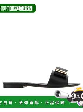 香港直邮Salvatore Ferragamo 蝴蝶结拖鞋 01F984