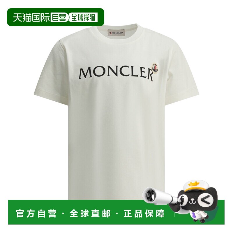 香港直邮Moncler 盟可睐 男童 白色棉质T恤童装 8C00010K89AFV034