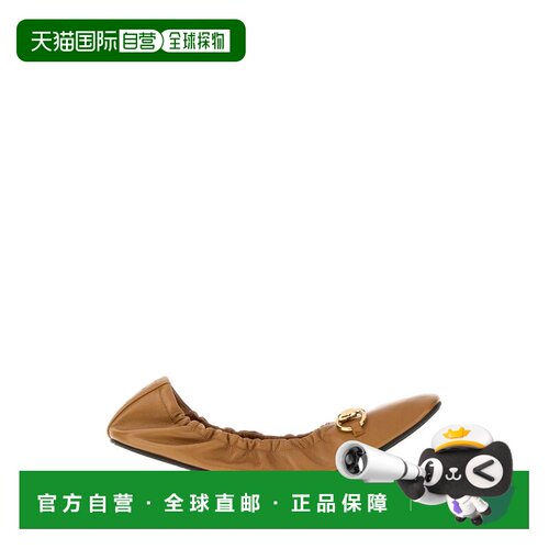 1h可退 Gucci 古驰 女士 PRIMA 驼色皮质平底鞋 875323AAF3Q单鞋