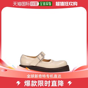 女士30毫米Side 香港直邮Mm6 Maison Margiela Court皮革玛丽珍平