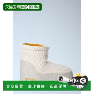 1h可退 香港直邮moon boot 月亮靴 女士 图标低筒无鞋带针织靴 80