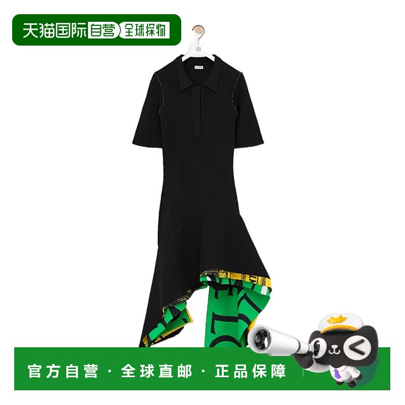 香港直邮LOEWE 女士连衣裙 S540Y15KCK1100 SS2026 黑色 短袖连衣