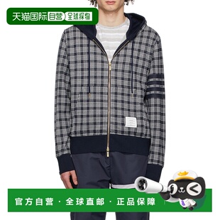 MJT307A07993长袖 格纹拉链开合休闲夹克 Browne 香港直邮Thom