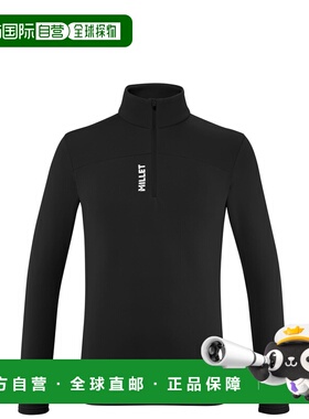 自营欧洲直邮Millet觅乐 SENECA男士抓绒衣 黑色
