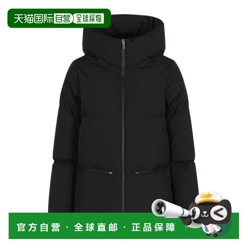 香港直邮HERNO 女士大衣 PI002045D128409300 CO 黑支付后1h可退