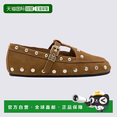 香港直邮GANNI 女士休闲鞋 D1020021983 AW2026 棕支付后1h可退