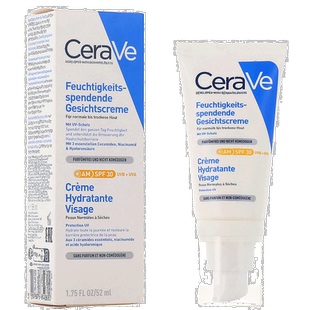 欧洲直邮适乐肤面部保湿霜 SPF30 CERAVE Creme Hydratante Visag