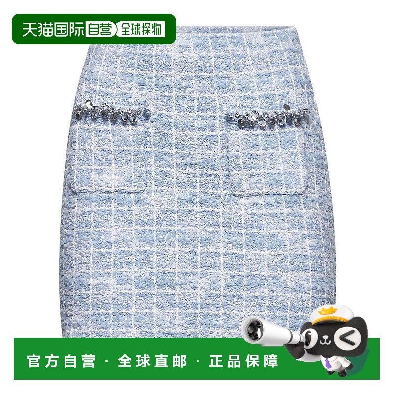 香港直邮Self-Portrait 格纹迷你半身裙 SS25014SK