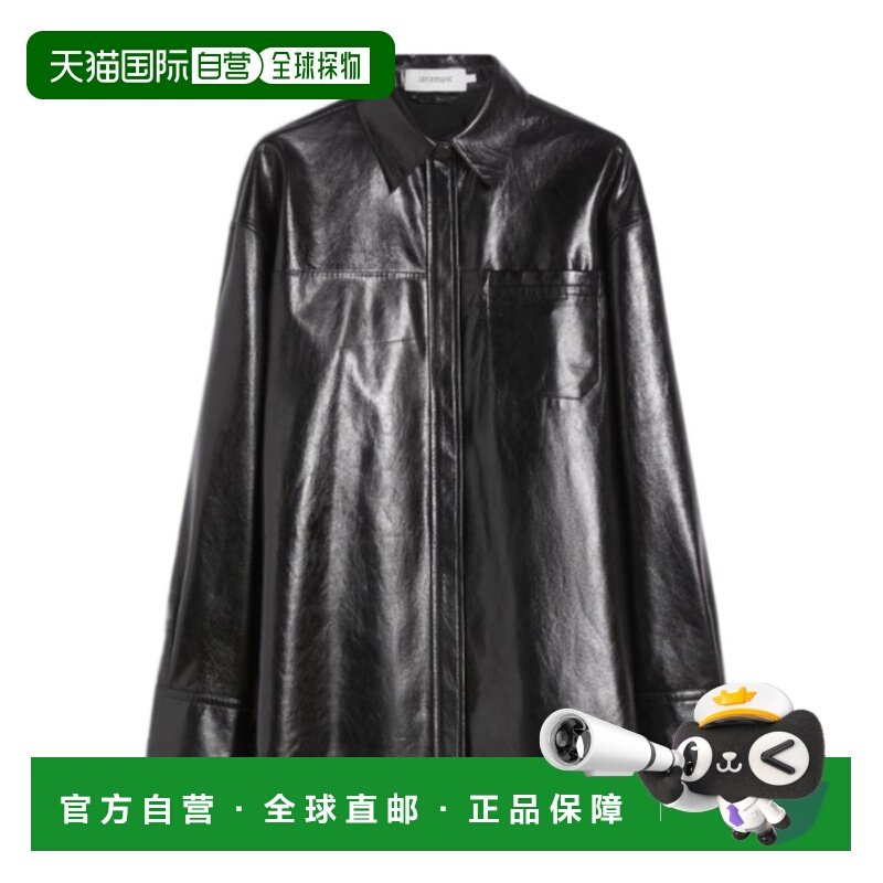香港直邮女士 长袖皮革衬衫 25FW,女装/女士精品,T恤,淘宝优惠券,粉丝福利购,淘宝优惠卷