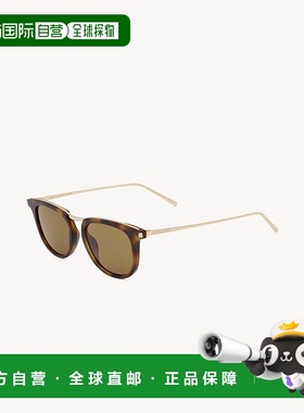 自营欧洲直邮YSL圣罗兰 SL 753女士棕哈瓦那色/浅金色醋酸纤维玳