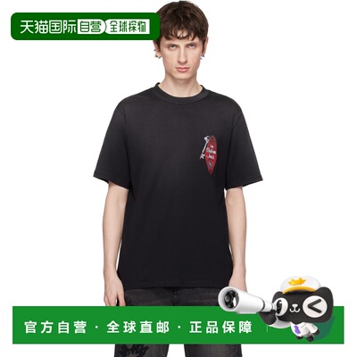1h可退 香港直邮AMIRI 男士 黑色 Chateau Keys T恤 AMTOJR1109
