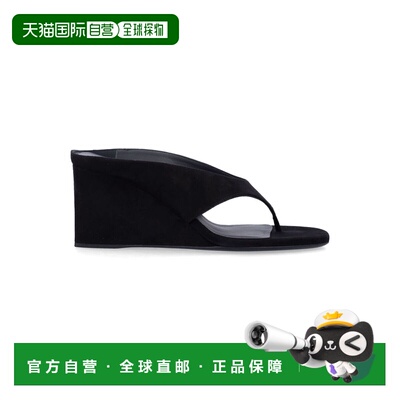 香港直邮ALAIA 女士凉鞋 AA3M105C0H53999 SS2026 黑色 坡跟人字