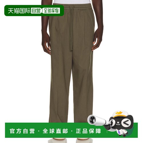 美国直邮essentials fear of god 男士 皱褶前襟抽绳裤子 RW00304