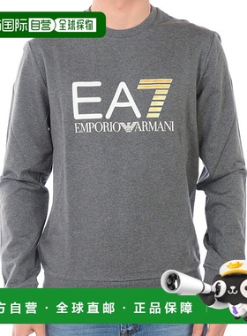 香港直邮EA7 Emporio Armani 徽标印花卫衣 3GPM13PJ05ZGRIGIOSCU