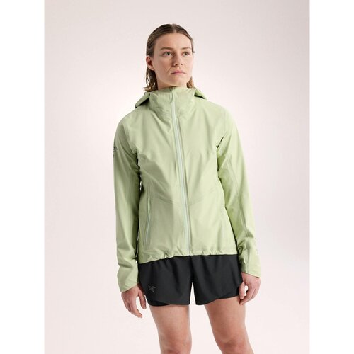 自营欧洲直邮Arcteryx始祖鸟 Norvan女士浅绿青柠尼龙冲锋衣夹克