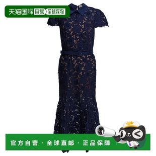 蕾丝喇叭连衣裙 女士 RS26171MNNAVY Portrait 香港直邮Self