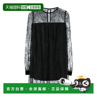 迷你连衣裙 蕾丝细节分层式 707029Y418T Laurent 香港直邮Saint