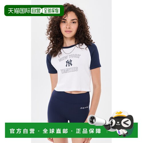美国直邮SPORTY & RICH 女士 Yankees 拱形婴儿棒球T恤