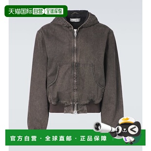 香港直邮Our Legacy 男士 Bank 涂层牛仔工装连帽衫外套拉链