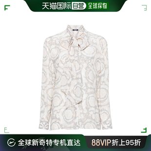长袖 香港直邮Versace 女士 10144891A11614 范思哲 结饰衬衫